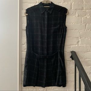 All saints printed checked dress